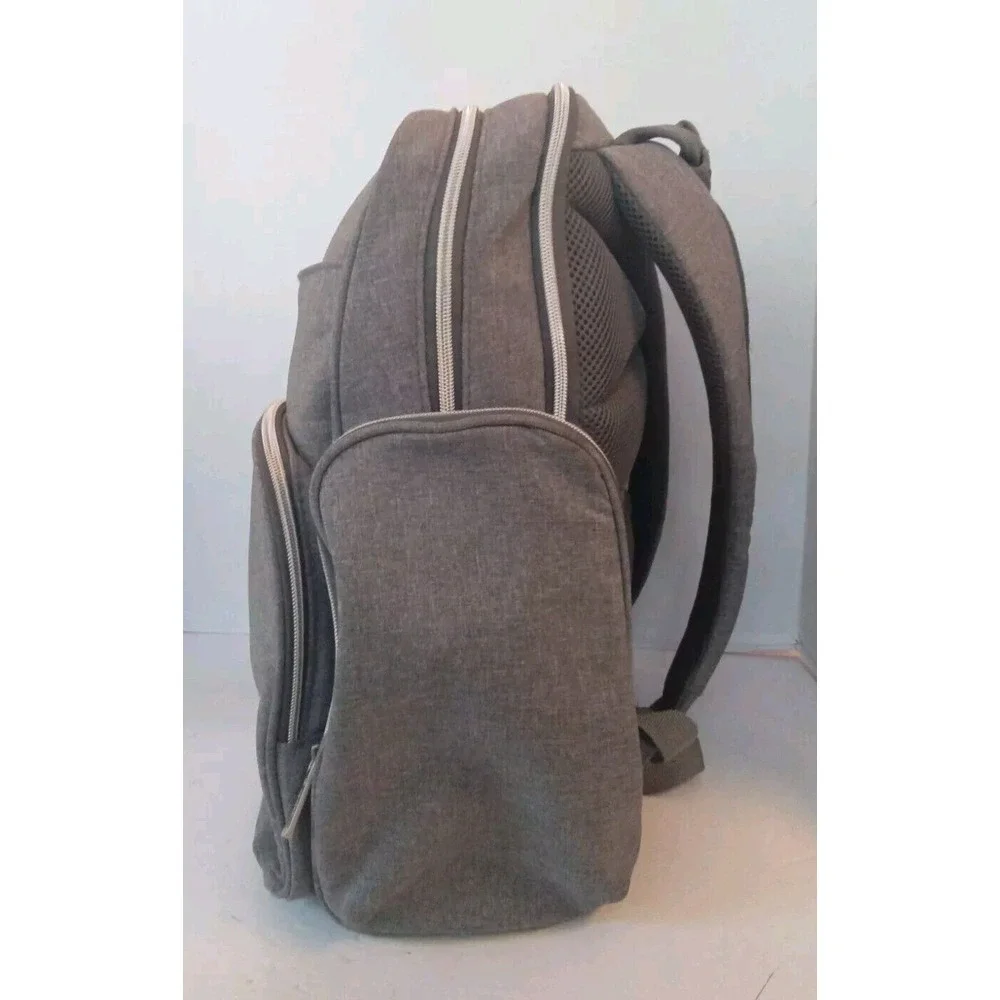 Diaper‎ Bag Backpack, Large Capacity, Insulated Pockets, Gray